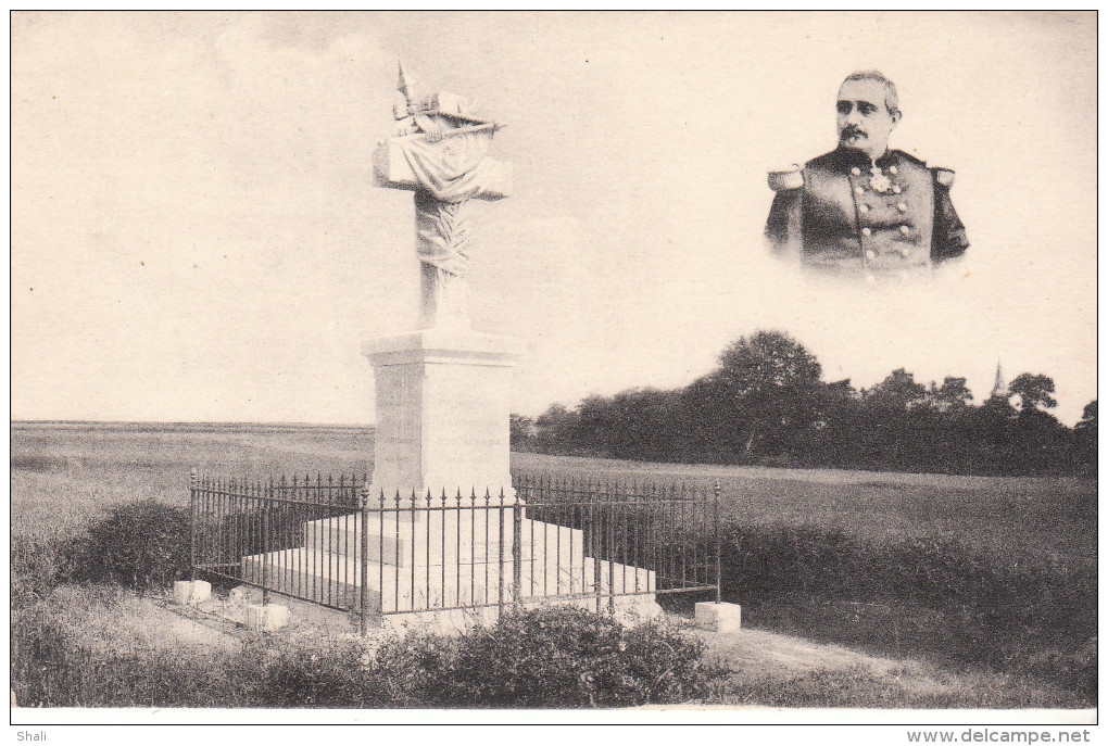 CPA LOIGNY LA BATAILLE MONUMENT ELEVE A L' ENDROIT OU LE GENERAL DE SONIS TOMBA GRIEVEMENT BLESSE LE 2 DECEMBRE 1870 - Loigny