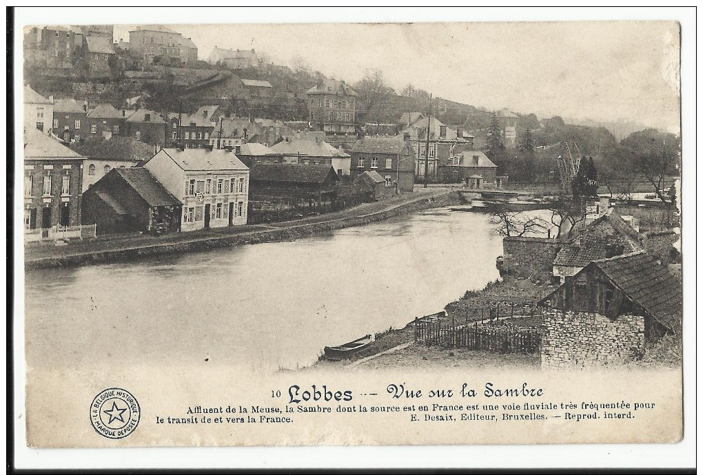 LOBBES - Vue Sur La Sambre (binnenvaart - Navigation Intérieure) - 1913 - Lobbes