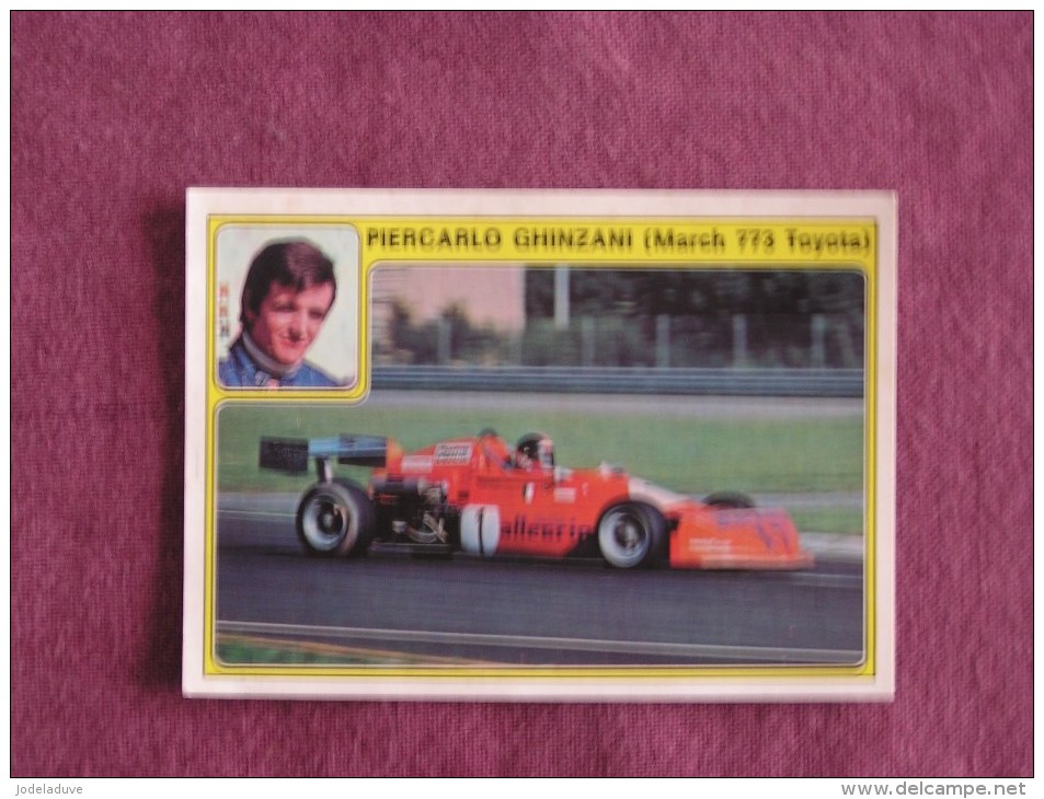 PANINI Super Auto Original Sticker N° 35 P Ghinzani March Toyota Vignette Chromo Trading Card Vignette Cards Automobile - Edition Française