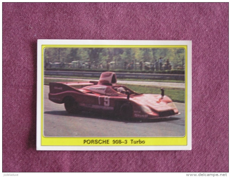 PANINI Super Auto Original Sticker N° 44 Porsche 908 Turbo Vignette Chromo Trading Card Vignette Cards Automobile - Edition Française