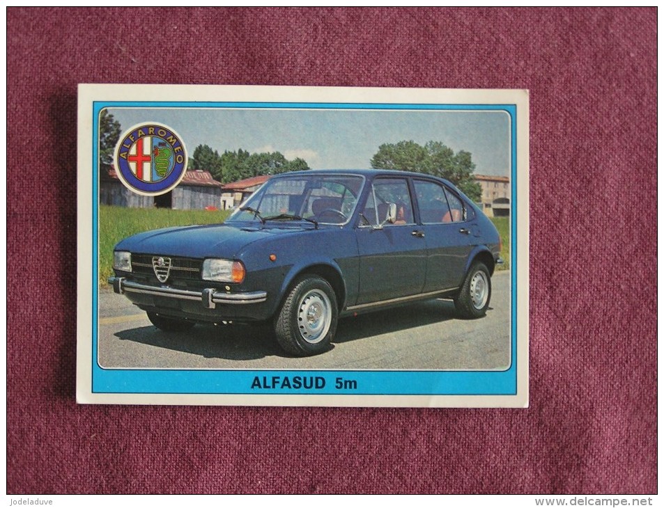 PANINI Super Auto Original Sticker N° 52 Alpha Romeo Alpha Sud 5M Vignette Chromo Trading Card Vignette Cards Automobile - Edition Française