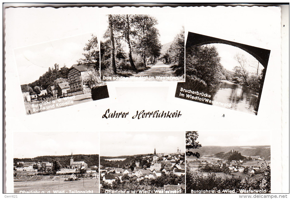 5232 FLAMMERSFELD - OBERLAHR / BURGLAHR, Mehrbildkarte, 1961 - Altenkirchen