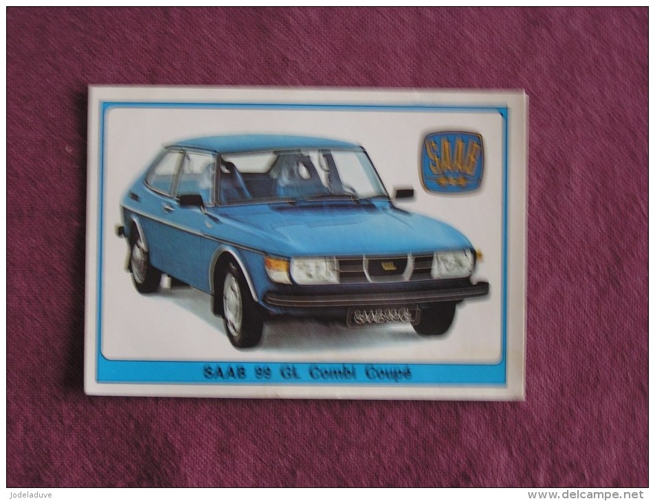 PANINI Super Auto Original Sticker N° 173 Saab 99 GL Combi Coupé Vignette Chromo Trading Card Vignette Cards Automobile - Edition Française