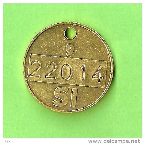 Slovenia , Dog Medals From Slovenia , Token , With Number - Andere & Zonder Classificatie