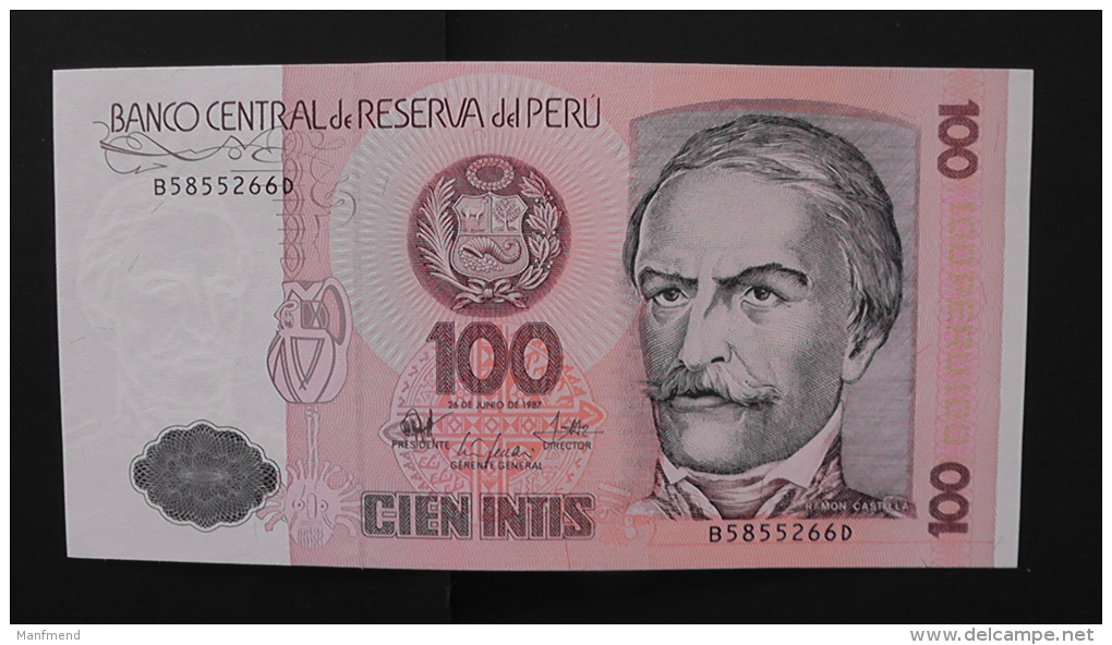 Peru - P 133 - 100 Intis - 1987 - Unc - Peru