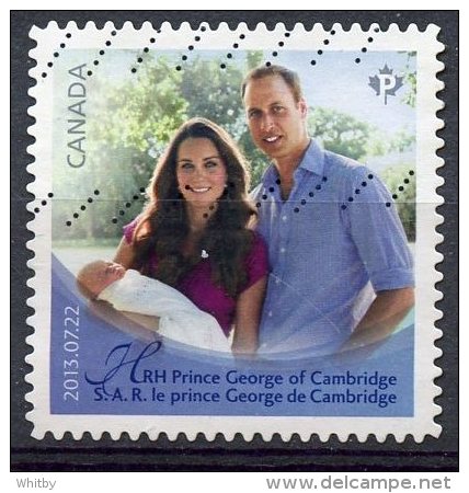 Canada 2013 P (permanant Postage) HRH Prince George Issue #2686 - Gebraucht