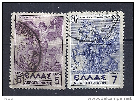 Grèce YT PA 24 Et 25 (mythologie) Oblitérés. - Used Stamps