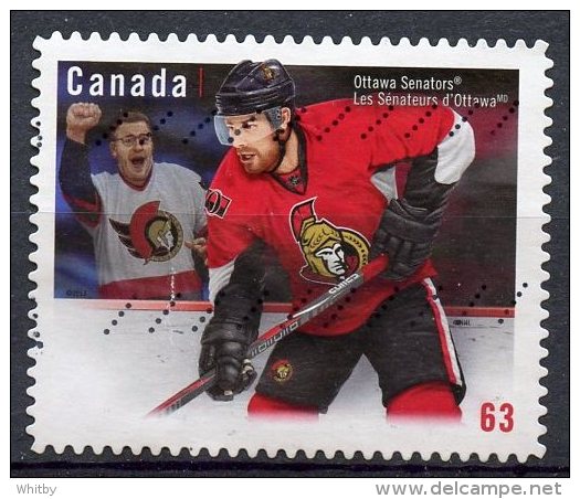 Canada 2013 63 Cent Ottawa Senators Issue #2671 - Used Stamps