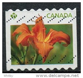 Canada 2012 P (permanant Postage) Orange Daylilly Issue #2527 - Usati