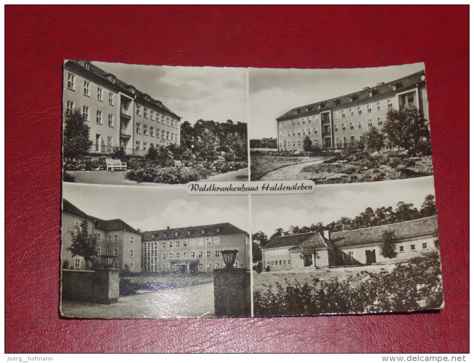1965 Waldkrankenhaus Haldensleben Krankenhaus Ansichten Sachsen Anhalt Gebraucht Used Germany Postkarte Postcard - Haldensleben