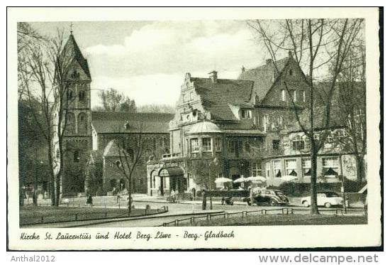 Rarität Hotel Bergischer Löwe In Bergisch Gladbach PKW Borgward Mercedes 50er - Bergisch Gladbach