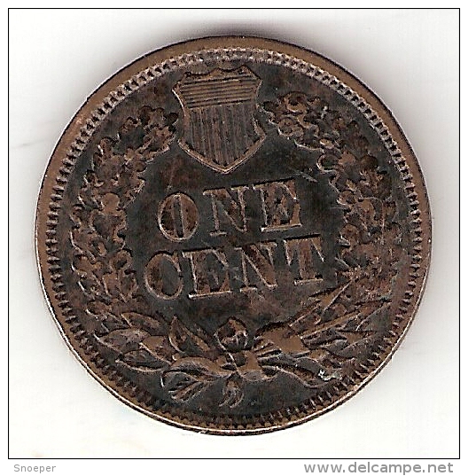 *usa 1 Cent 1864  Traces Of Other Currencies Besides Wreath Km 90a   XF!!!!!!! Look!!! - 1859-1909: Indian Head