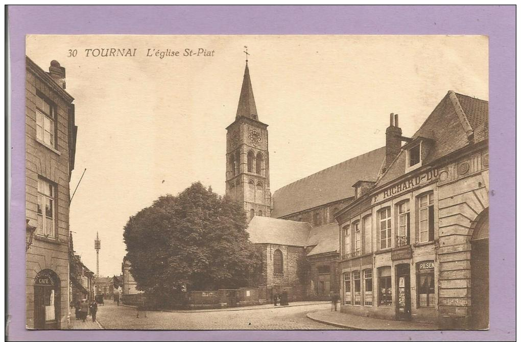 BELGIQUE  -  TOURNAI - L'Eglise Sr-Paul - Enseignes - Doornik