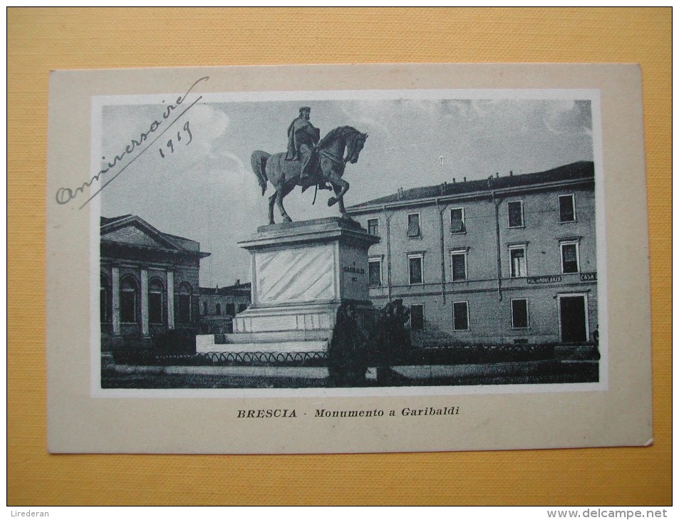 Le Monument Garibaldi. - Brescia