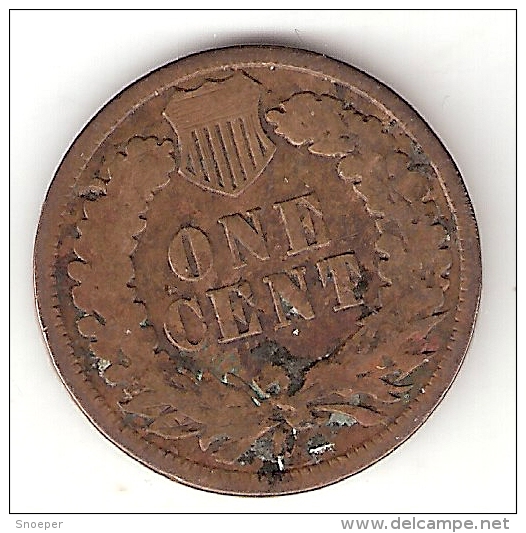 *usa 1 Cent 1888    Km 90a   F+ - 1859-1909: Indian Head