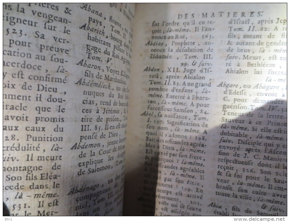 Histoire De L´Ancien Et Du Nouveau Testament Et Des Juifs Pour Servir D´introduction à L´ Histoire Ecclésiastique De M. - 1701-1800