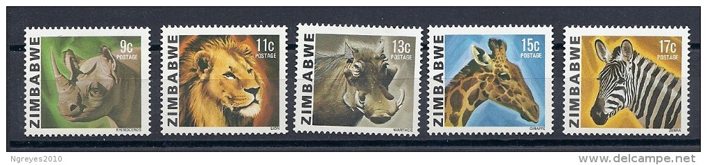 140018672  ZIMBAWE  YVERT  Nº  6/10  **/MNH - Zimbabwe (1980-...)