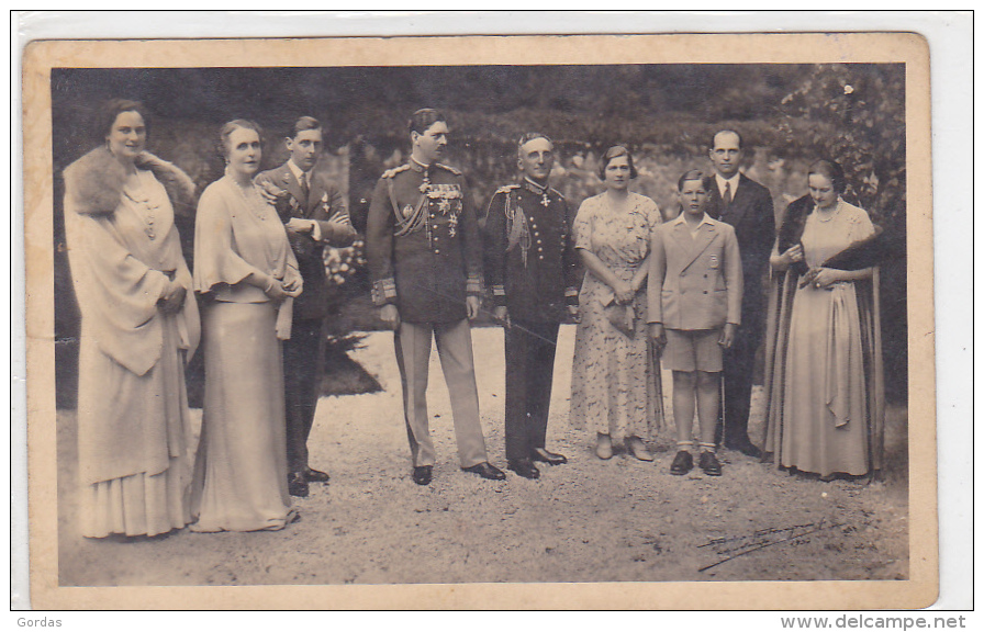 Romania - Serbia - Romanian And Serbian Royal Families - 1933 - Royal Families