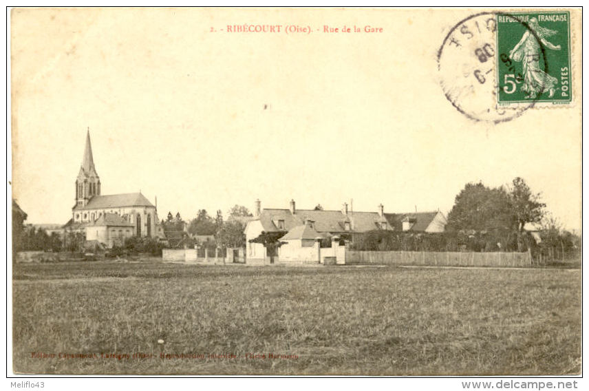 60/CPA - Ribécourt - Rue De La GAre - Ribecourt Dreslincourt