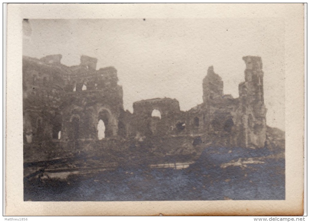 Photo 1919 IEPER (Ypres) - Ruines De La Cathédrale (A95, Ww1, Wk 1) - Ieper