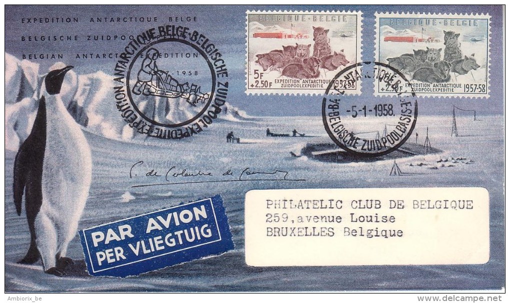 FDC 1030 - 1031 Antarctique - 1951-1960