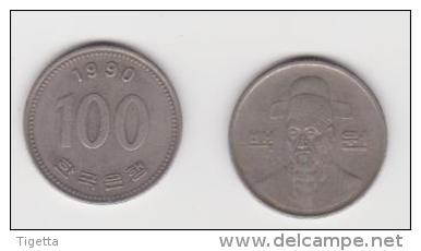 COREA DEL SUD  100 WON  1990 - Korea, South