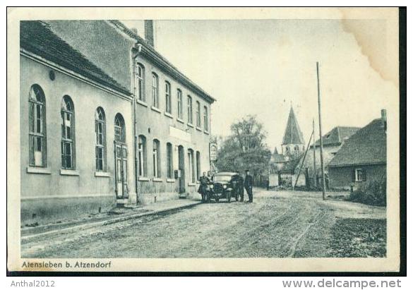 PKW Automobil Vor Gasthaus In Atensleben Athensleben B. Atzendorf Stassfurt Um 1930 Rar - Stassfurt