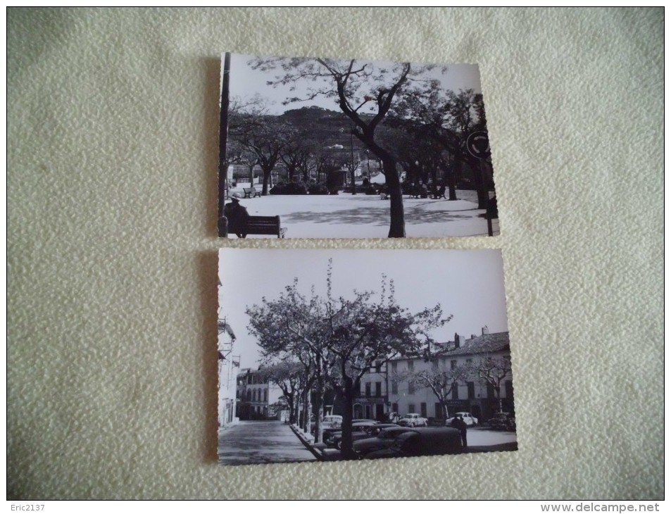 2 CARTES...JARDIN PUBLIC ETPLACE DE L'HOTEL DE VILLE... - Le Beausset