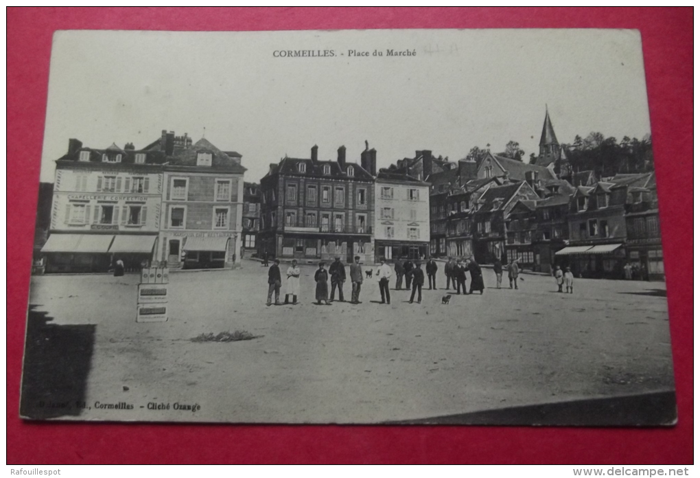 Cp Cormeilles Place Du Marché - Cormeilles En Parisis