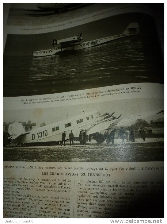 1928 AVIATION(Privée,Raid,Record,Militaires,Grd Transport,Dirigeables,Cargos;Hendon;Marchiènne-au-Pont;Roche-la-Molière