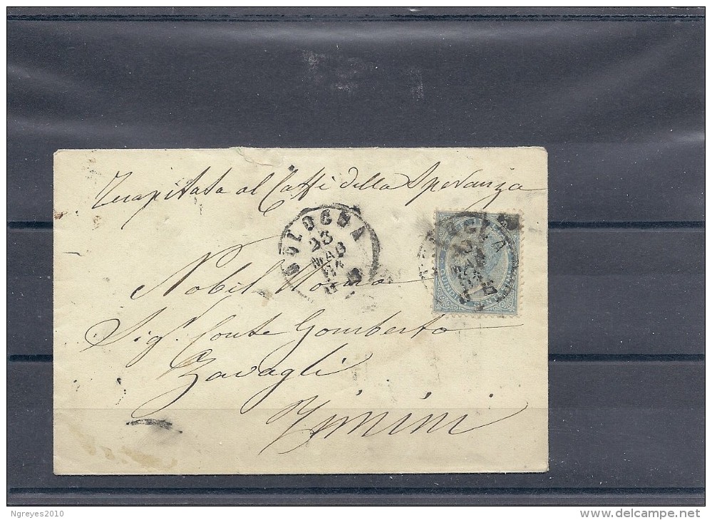 140018695  LOMBARDO-VENETTO    YVERT  Nº  18  CARTA - Storia Postale