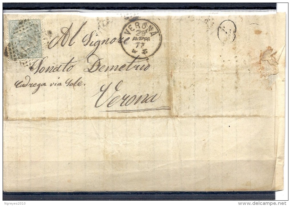 140018705  LOMBARDO-VENETTO    YVERT  Nº  16  CARTA - Marcofilía