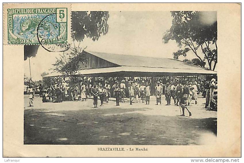Ref D684- Afrique - Congo - Brazzaville - Le Marché  - Carte Bon Etat  - - Brazzaville