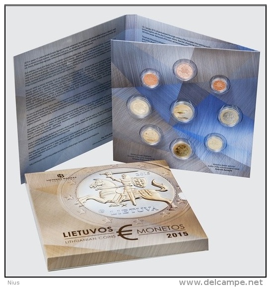 Lithuania 2015 Official Euro Coins Set Mint With Jeton PROOF - Lituanie