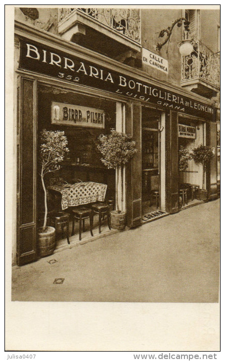 VENEZIA VENISE (Italie) Carte Publicitaire Devanture Brasserie Ai Leoncini Place Saint Marc - Venetië (Venice)