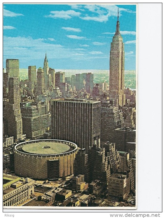 New York  Madison Square Garden Center    Sent To Sweden.   # 01208 - Stadien & Sportanlagen