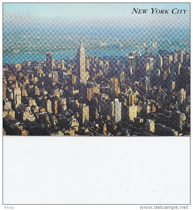 New York City  Manhattan Skyline.    Sent To Sweden.   # 01209 - Manhattan
