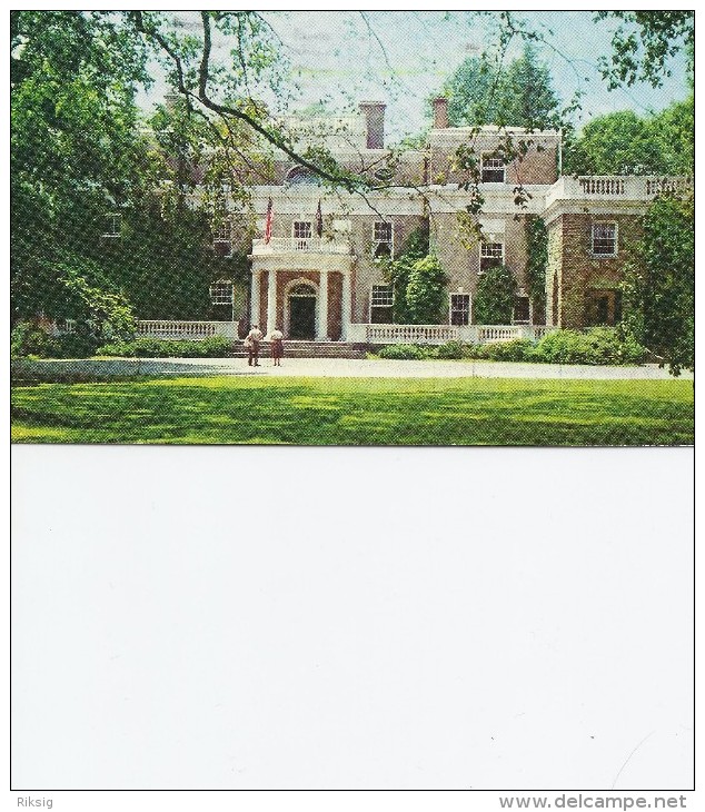 The Home Of Franklin D. Roosewelt.   Hyde Park   - New York. Sent To Denmark. S-1885 - Parks & Gardens