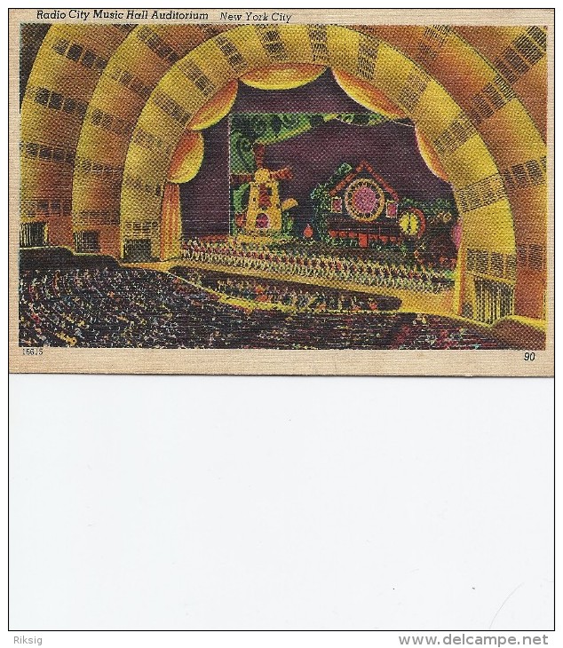 Radio City Music Hall    New York.  S-1887 - Andere Monumente & Gebäude