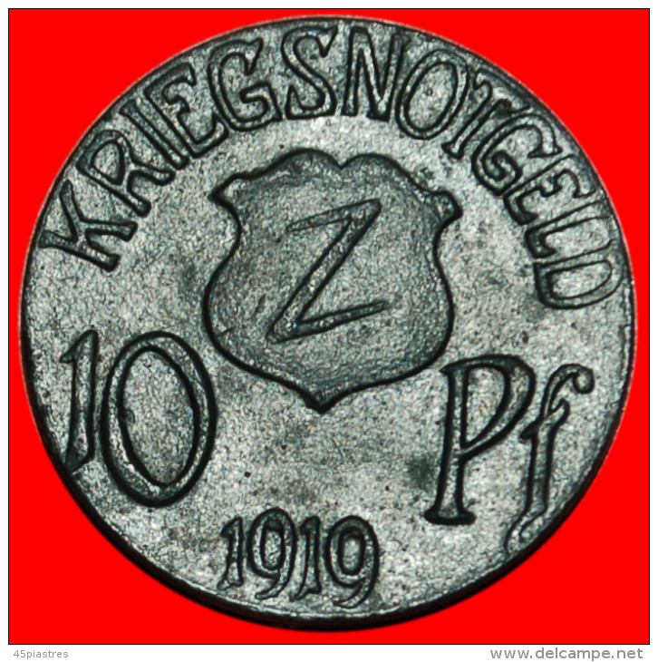 * TREE NUREMBERG: GERMANY WOLFACH ★ 10 PFENNIGS 1919 KRIEGSNOTGELD UNCOMMON! LOW START NO RESERVE! - Monétaires/De Nécessité