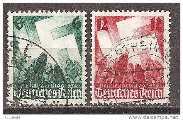 DR 1936 // 632/633 O Reichsparteitag Nürnberg - Gebraucht