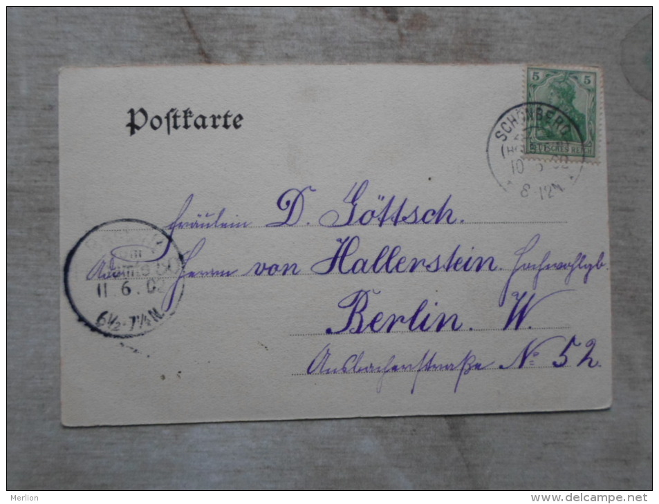 Schönberg In Holstein - Probsteierin Verlag Von Ehlers Und Tiedje Ca 1900      D123736 - Schönberg