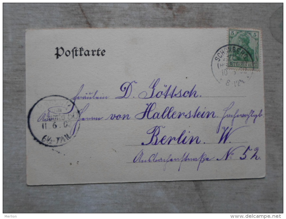 Schönberg In Holstein - Probsteierin Verlag Von Ehlers Und Tiedje Ca 1900      D123736 - Schoenberg