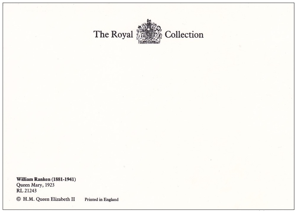 Big Card By The Royal Collection,Queen Mary By William Rankin 1923, L20. - Other & Unclassified