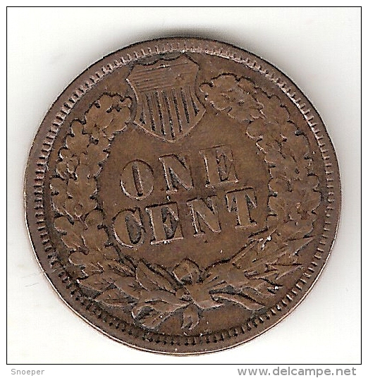 *usa 1 Cent 1891    Km 90a   Vf - 1859-1909: Indian Head