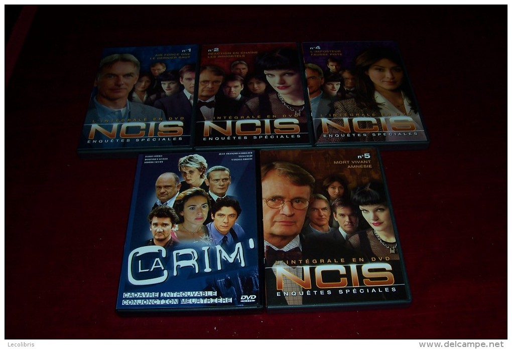 LOT DE 5 DVD °   CRIM   +  4  NCIS LOT  No  6 - Colecciones & Series