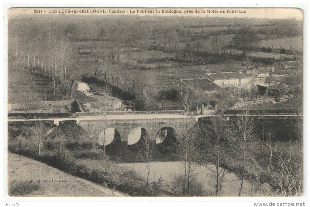 85 - LES LUCS-SUR-BOULOGNE - Le Pont Sur La Boulogne, Près De La Motte Du Petit-Luc - Minot 2941 - Les Lucs Sur Boulogne