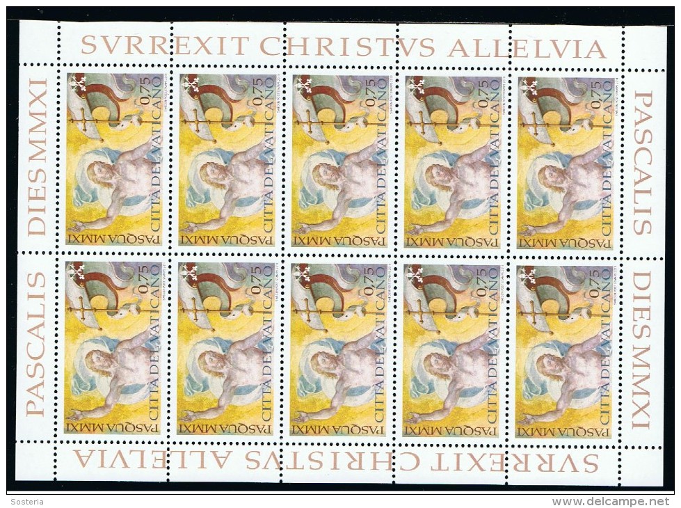 2011 - VATICANO - S10 - SET OF 10 STAMPS ** - Nuovi