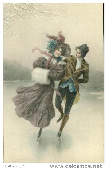 R. R. Wichera Pinx. M. M. Vienne M. Munk Paar Eiskunstlauf Figure Skating Patinage Artistique - Wichera