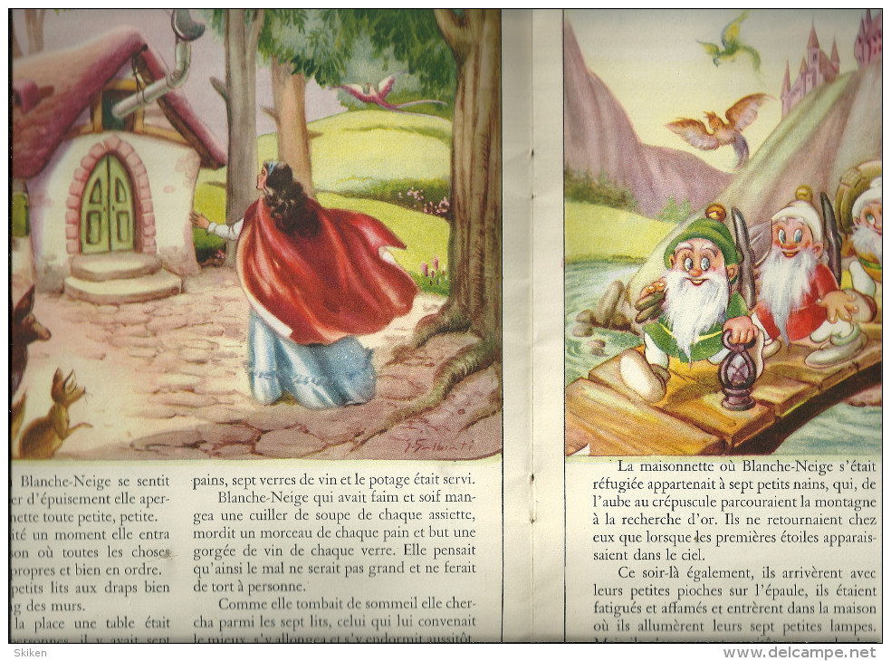 BLANCHE NEIGE   J. CORNA  1950-1955 Les Plus Belles Fables Pour Enfants... - Autres & Non Classés